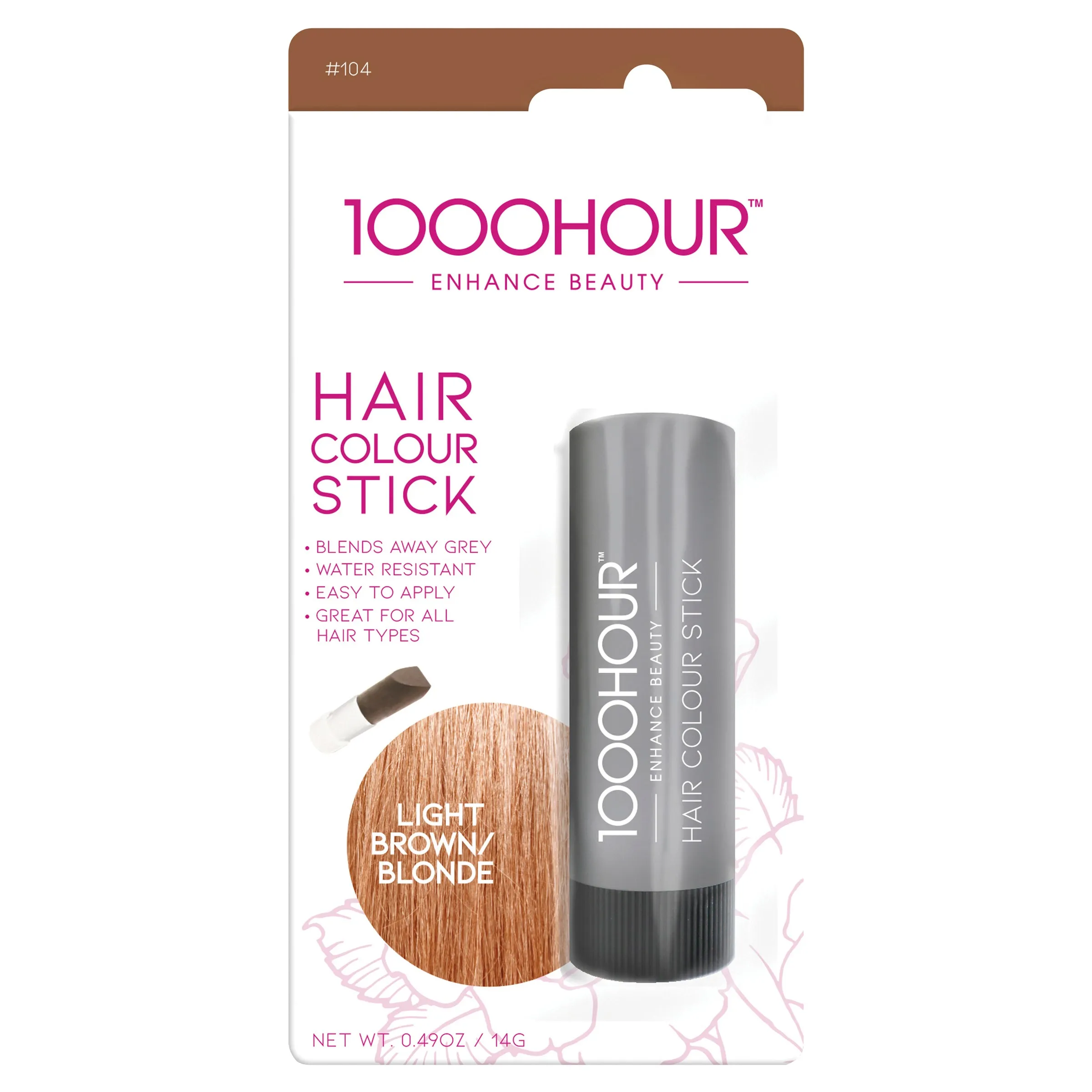 1000HOUR Hair Colour Stick - Light Brown/Blonde