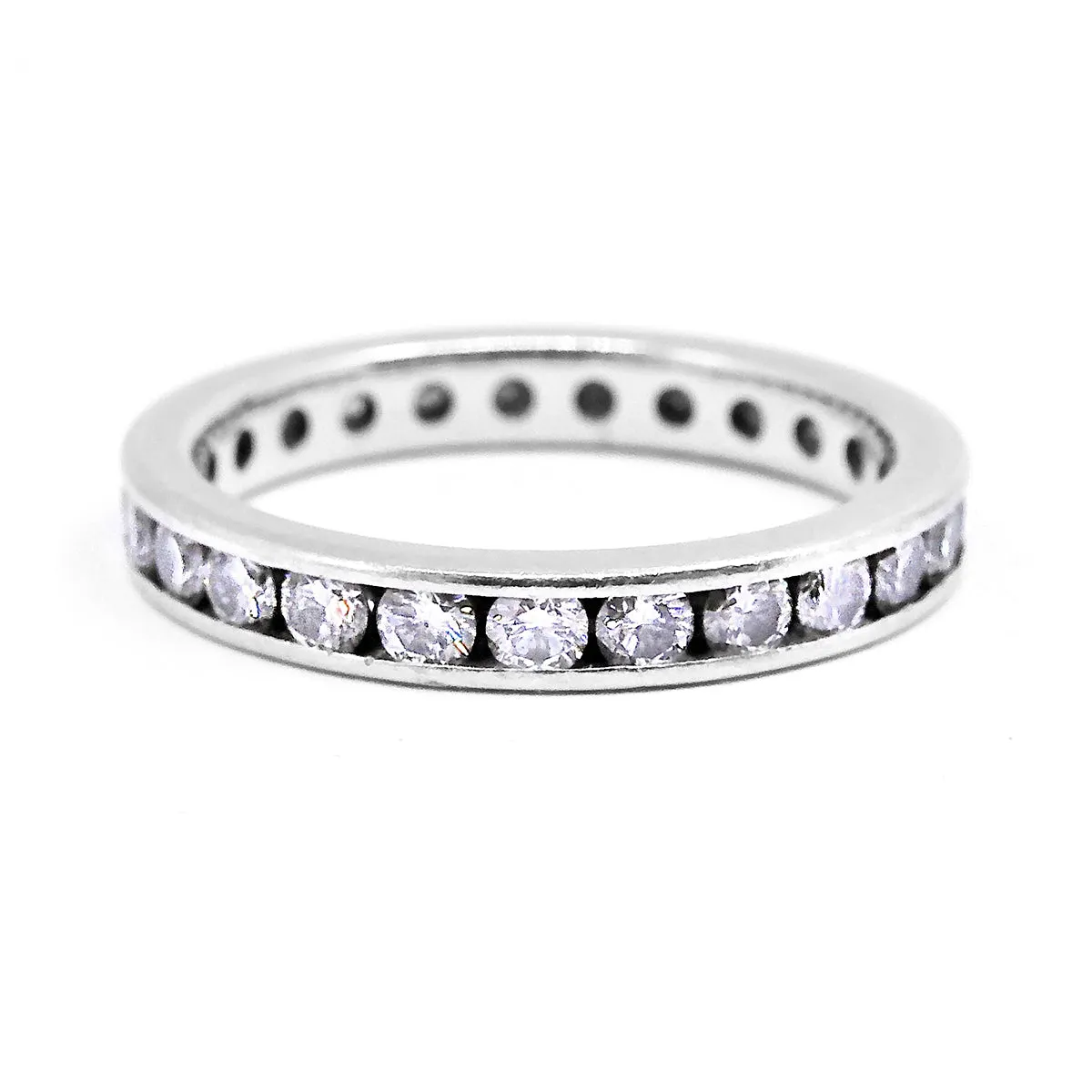 1.25ct Round Brilliant Cut Diamond Full Eternity Ring | Pre-Loved | Platinum