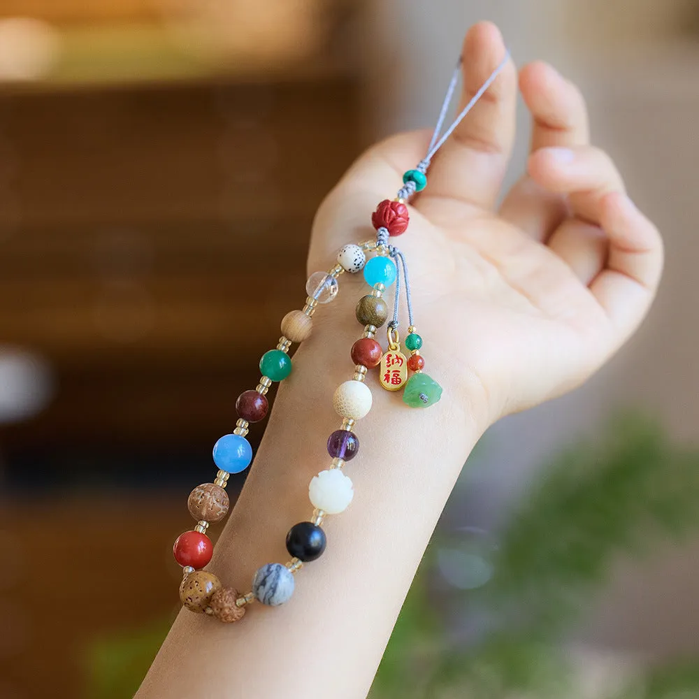 18 Beads Buddhist Bracelet - Retro Design, Unisex, Handmade Craftsmanship