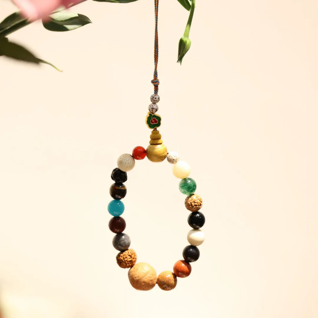 18 Beads Buddhist Bracelet - Retro Design, Unisex, Handmade Craftsmanship