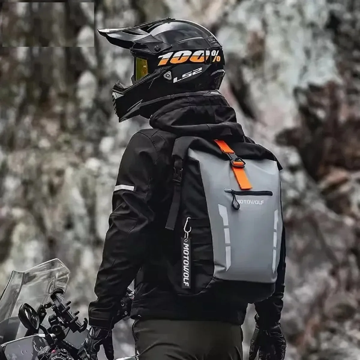20L Waterproof Motorcycle Backpack Durable Large Capacity Moto Bag