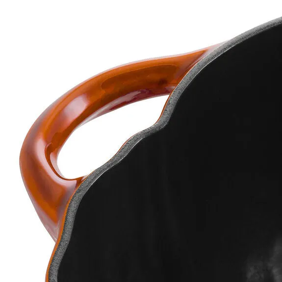 3.75 Qt Pumpkin Cocotte With Brass Knob