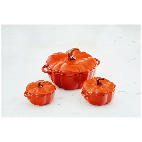 3.75 Qt Pumpkin Cocotte With Brass Knob