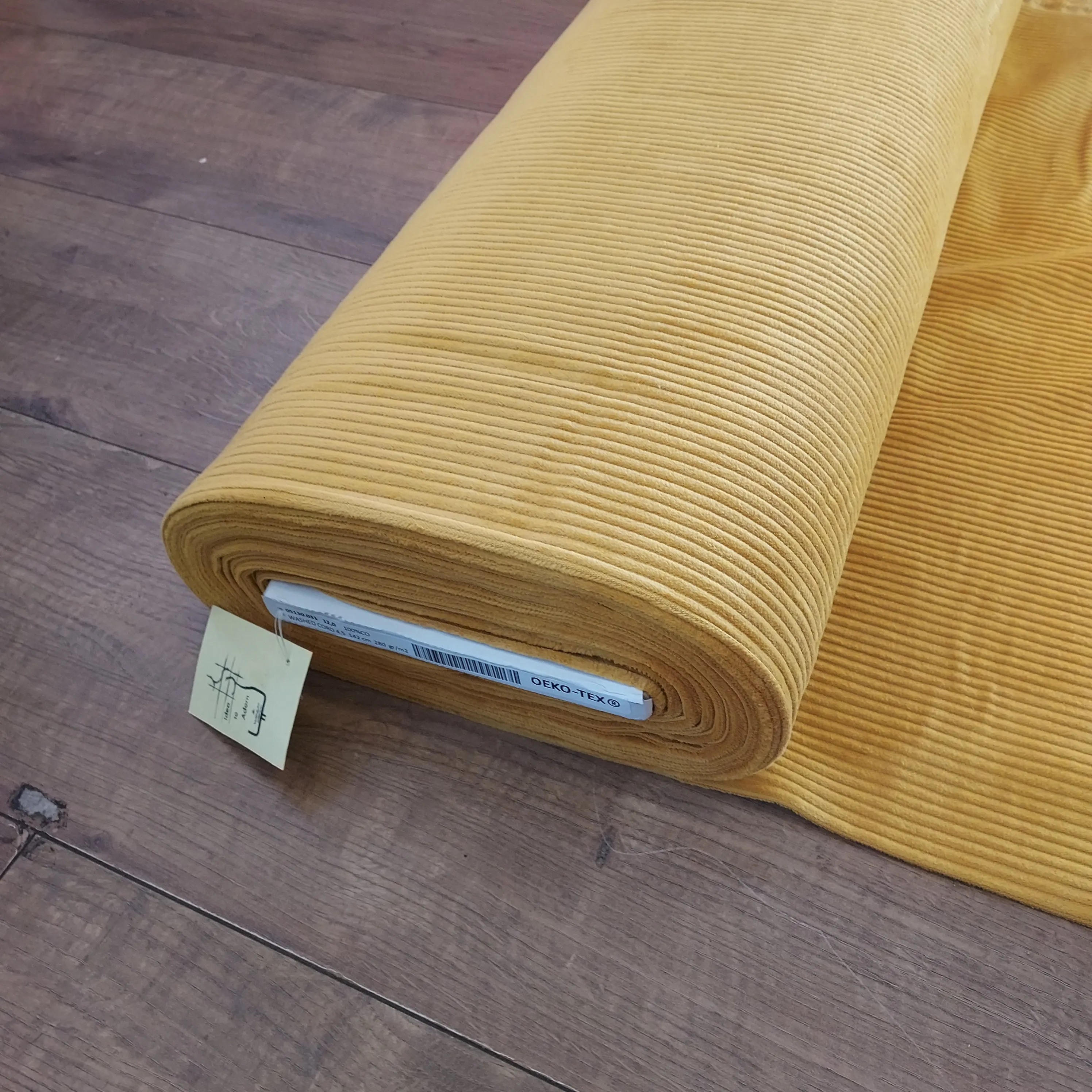4.5 Wale Washed Corduroy Cotton Fabric - Various Colours