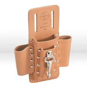 5119 Klein Tools Tool Pouch,1-pocket 3-loops & 1 knife snap,Leather