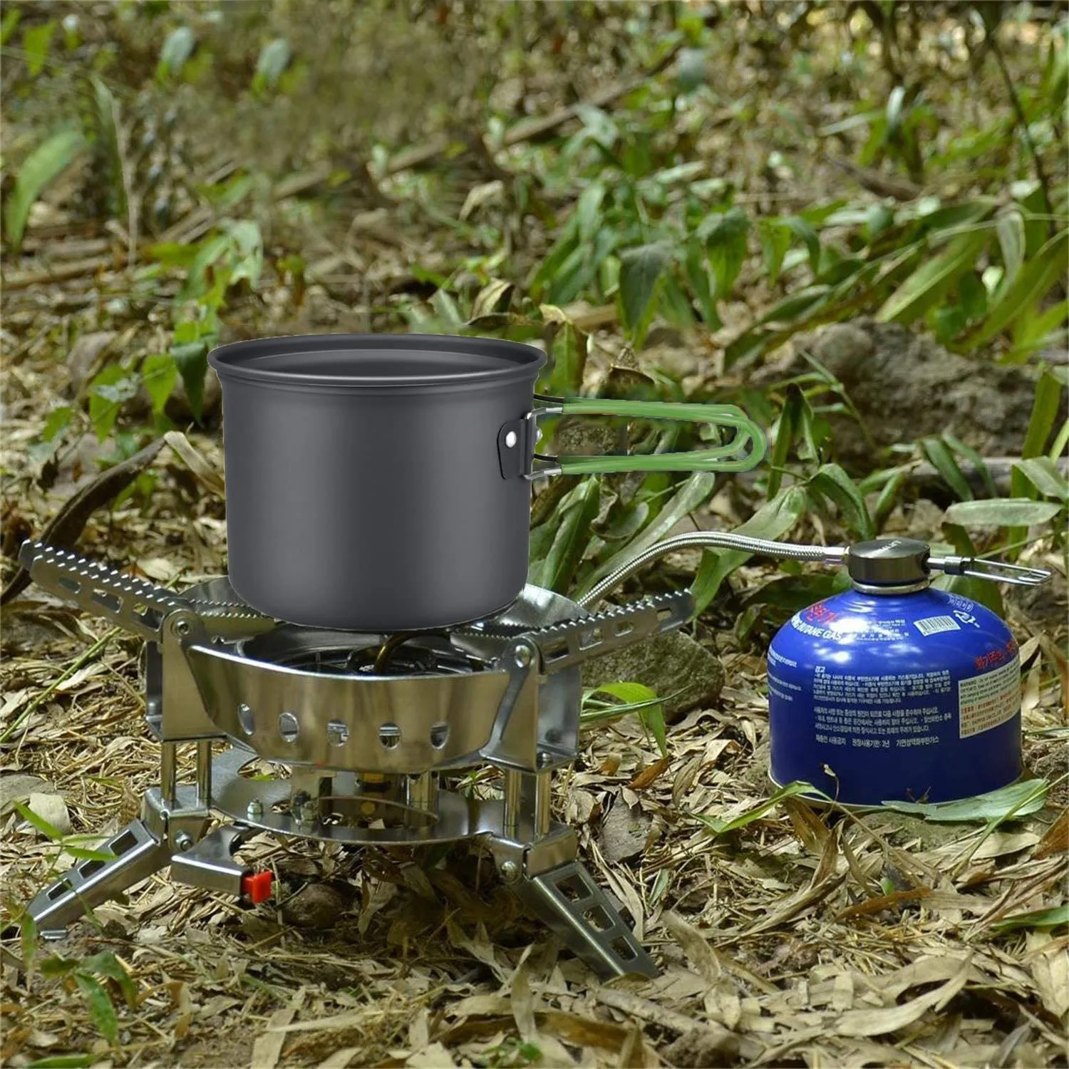8-Piece: Camping Cooking Ware Set