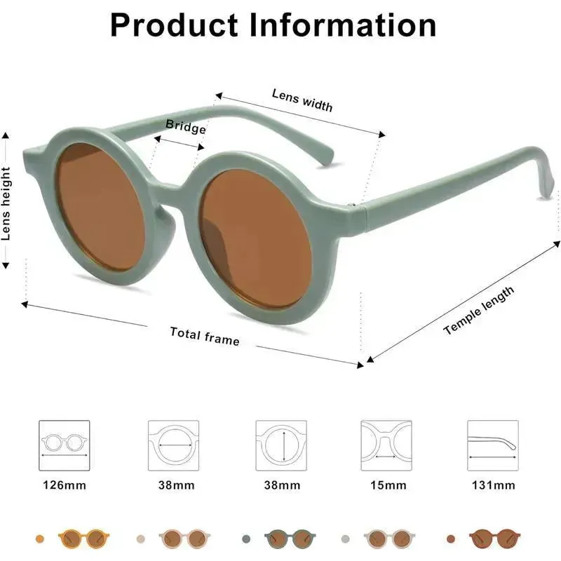 Ali Oli - SOJOS Cute Round Polarized Sunglasses, UV400 Protection, Mint