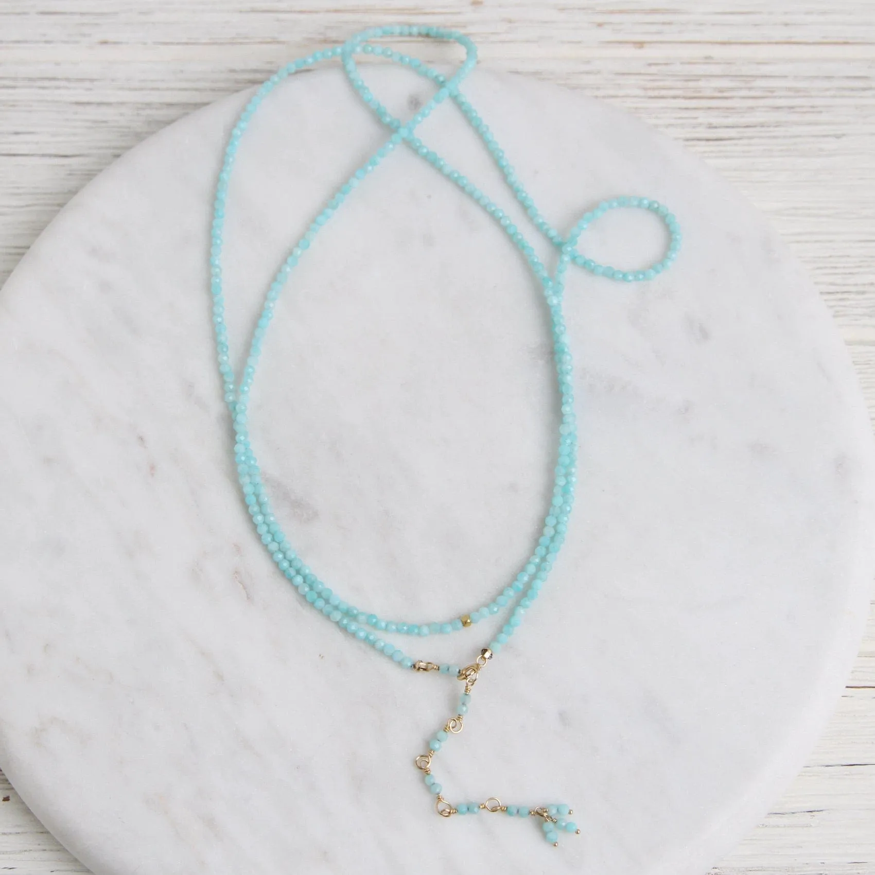 Amazonite Wrap Bracelet & Necklace