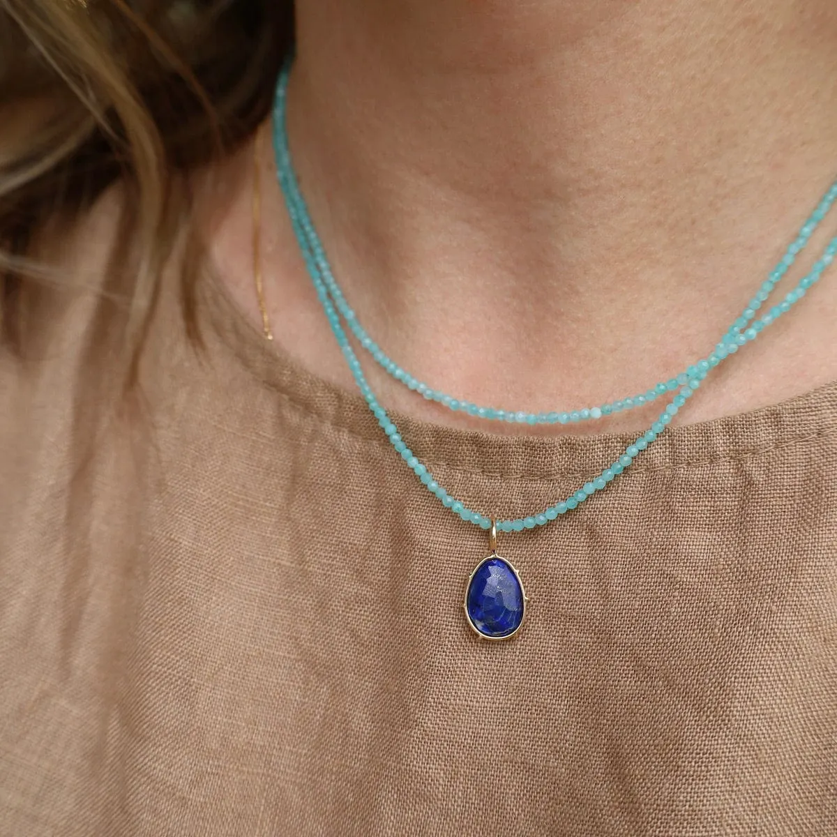 Amazonite Wrap Bracelet & Necklace