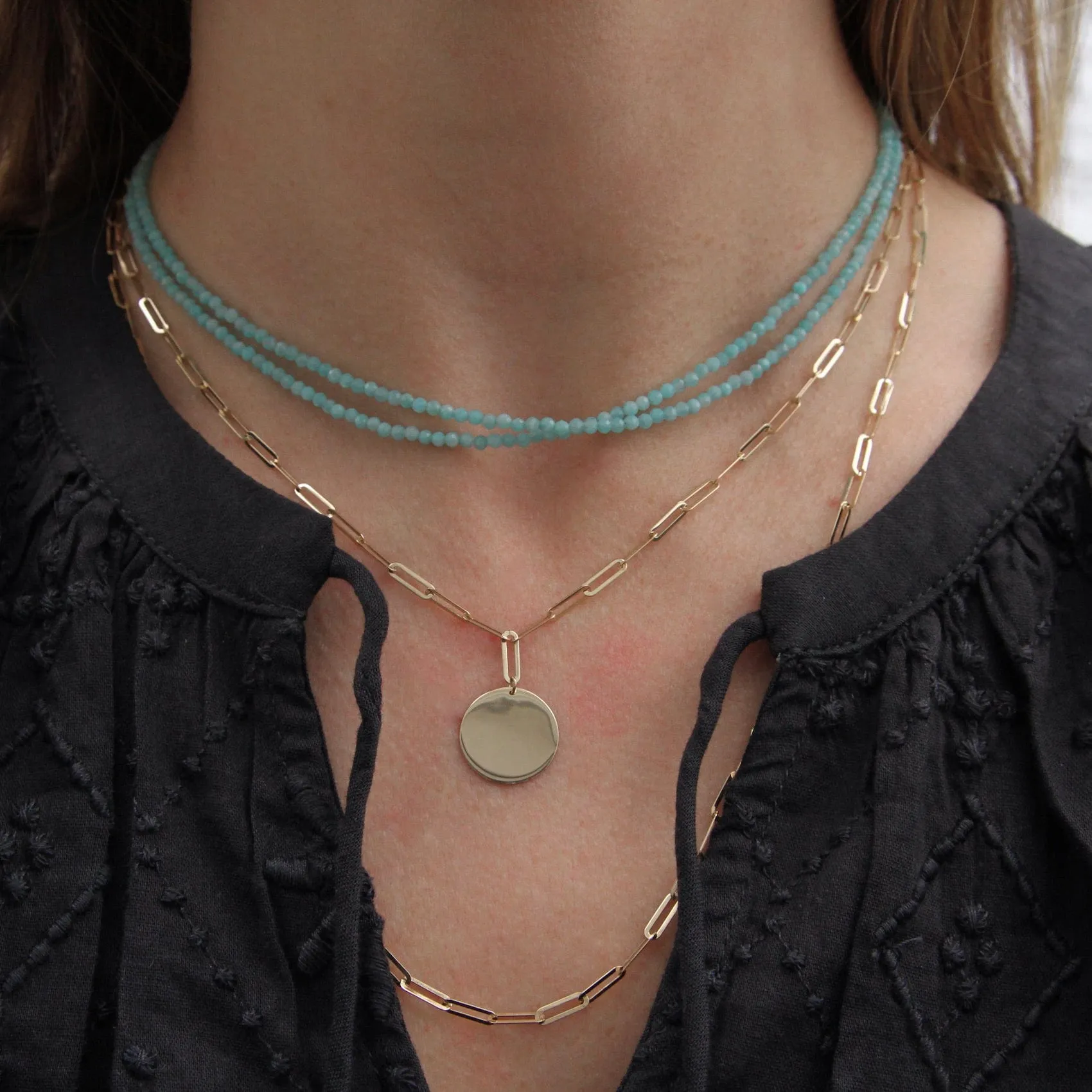 Amazonite Wrap Bracelet & Necklace