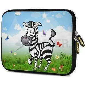 Amzer 7.75 Inch Neoprene iPad/Tablet Sleeve - Lexi Zebra