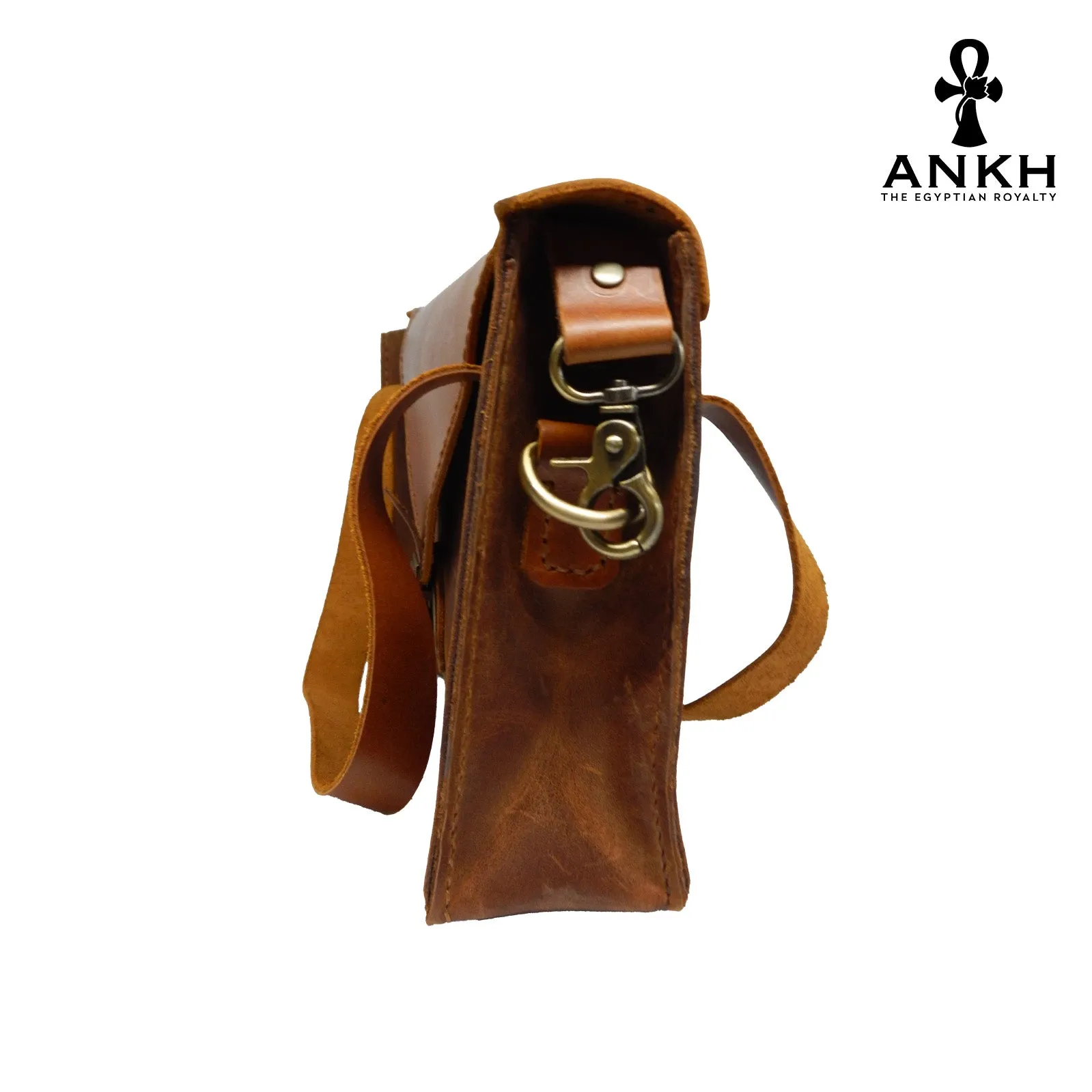 ANKH Hand-Made Genuine Leather Satchel Bag