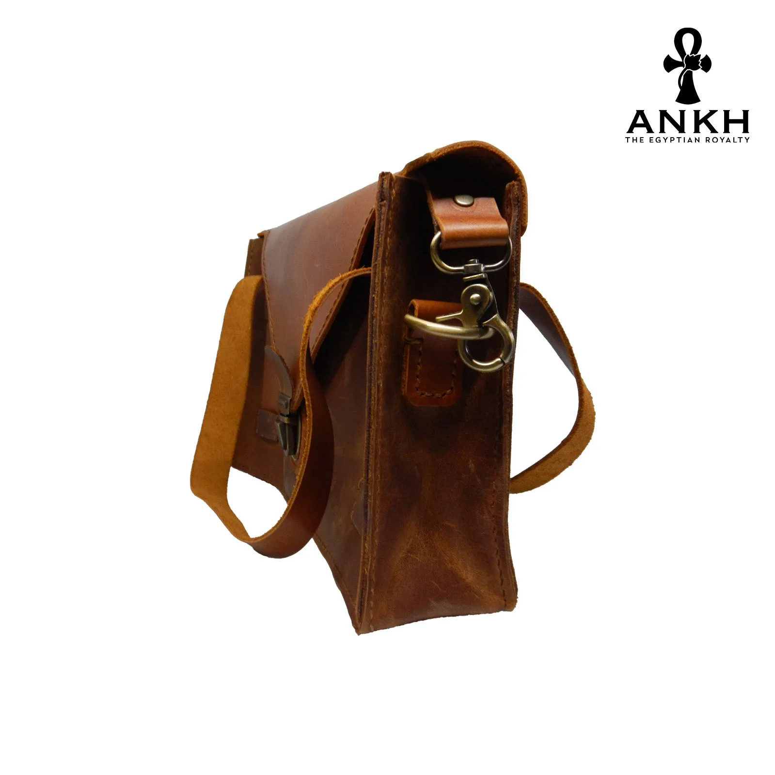 ANKH Hand-Made Genuine Leather Satchel Bag