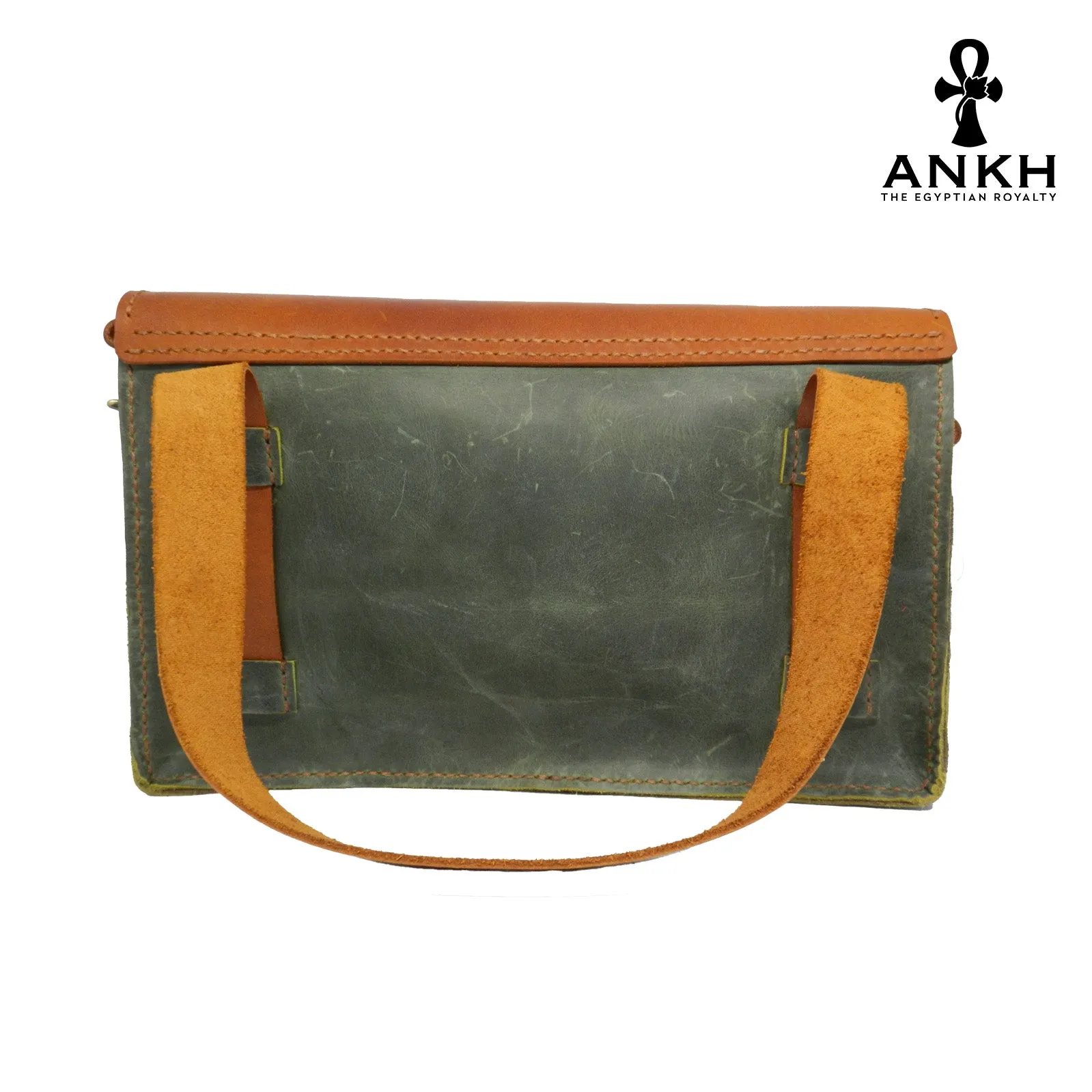 ANKH Hand-Made Genuine Leather Satchel Bag