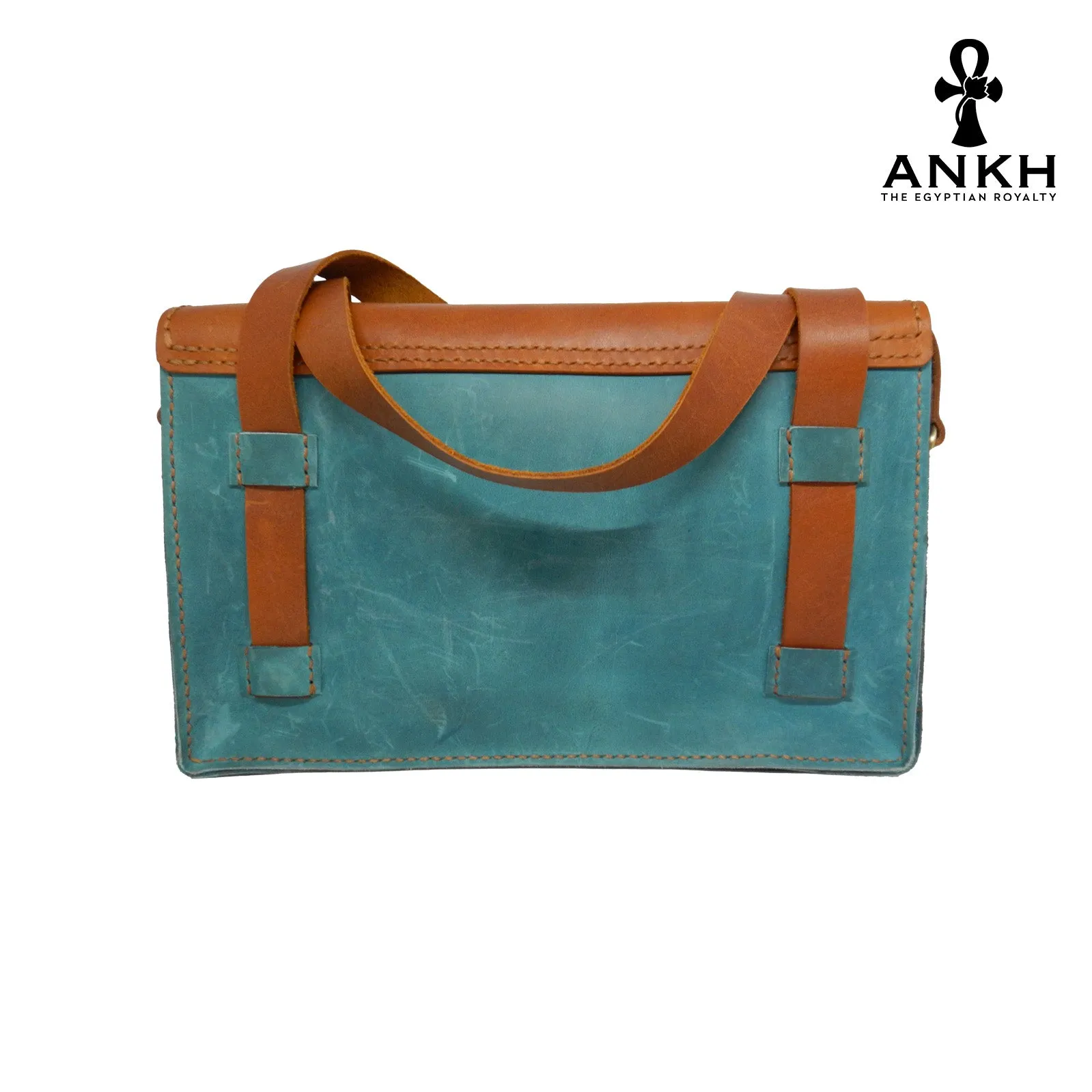 ANKH Hand-Made Genuine Leather Satchel Bag