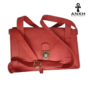 ANKH Hand-Made Genuine Leather Satchel Bag