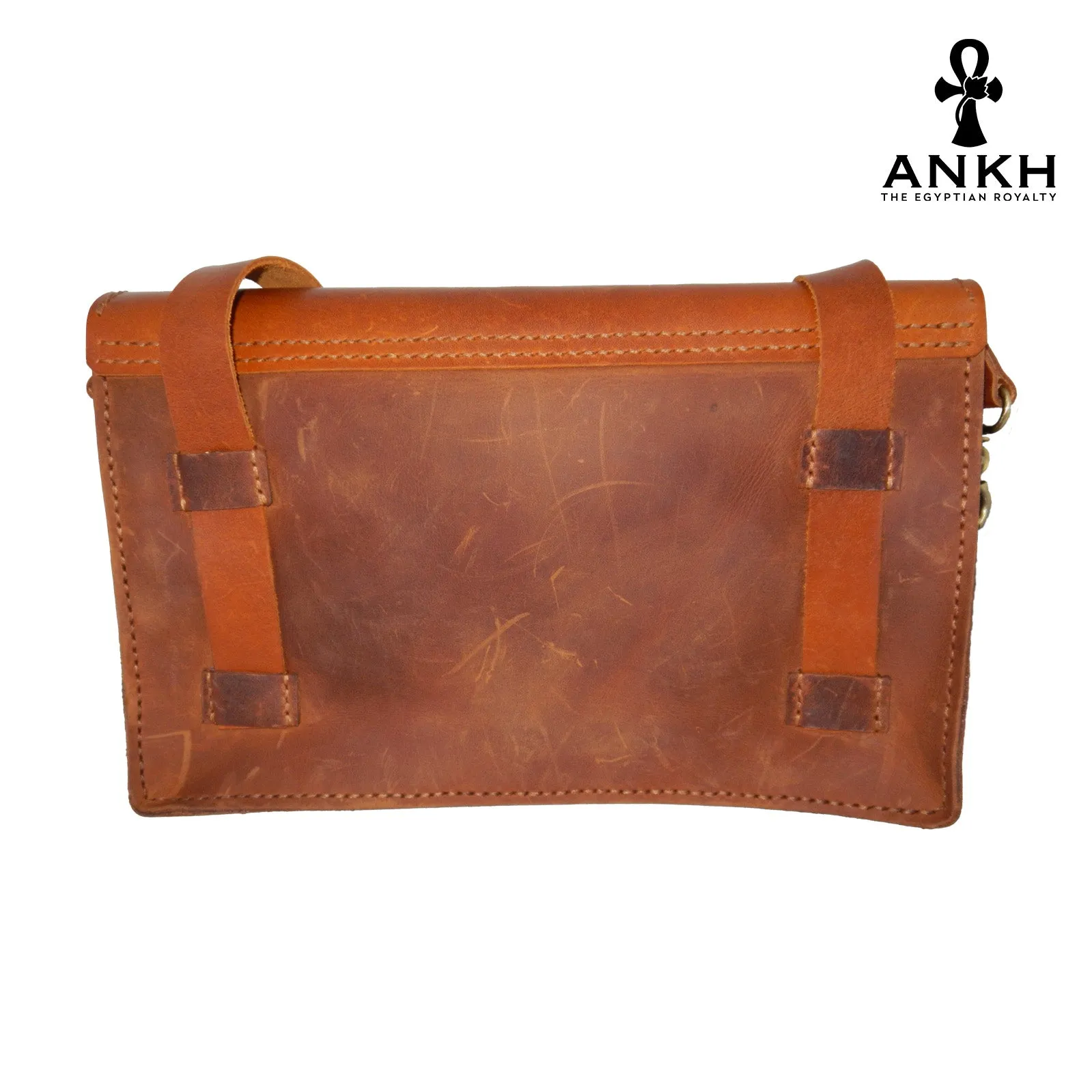 ANKH Hand-Made Genuine Leather Satchel Bag