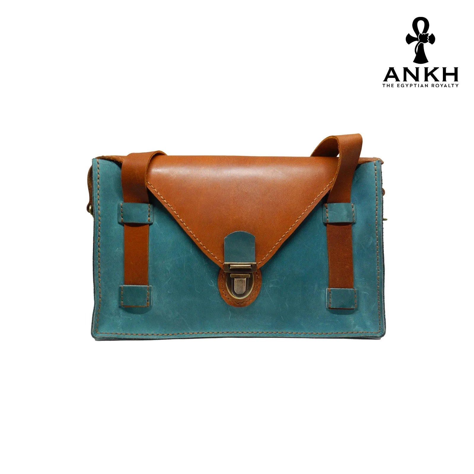 ANKH Hand-Made Genuine Leather Satchel Bag