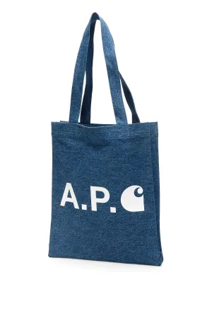 A.P.C. X Carhartt WIP Logo Printed Tote Bag