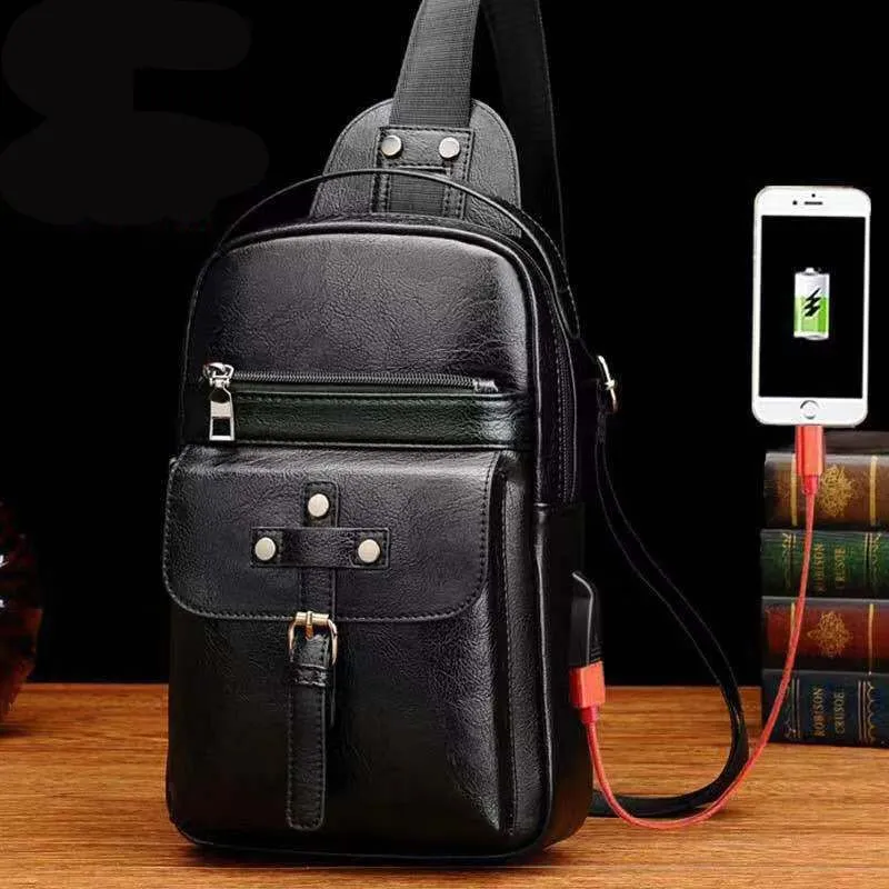 Backpack Waist Shoulder bag compatible with Ebook, Tablet and for BQ Mobile BQ-5731L Magic S (2019) - Black