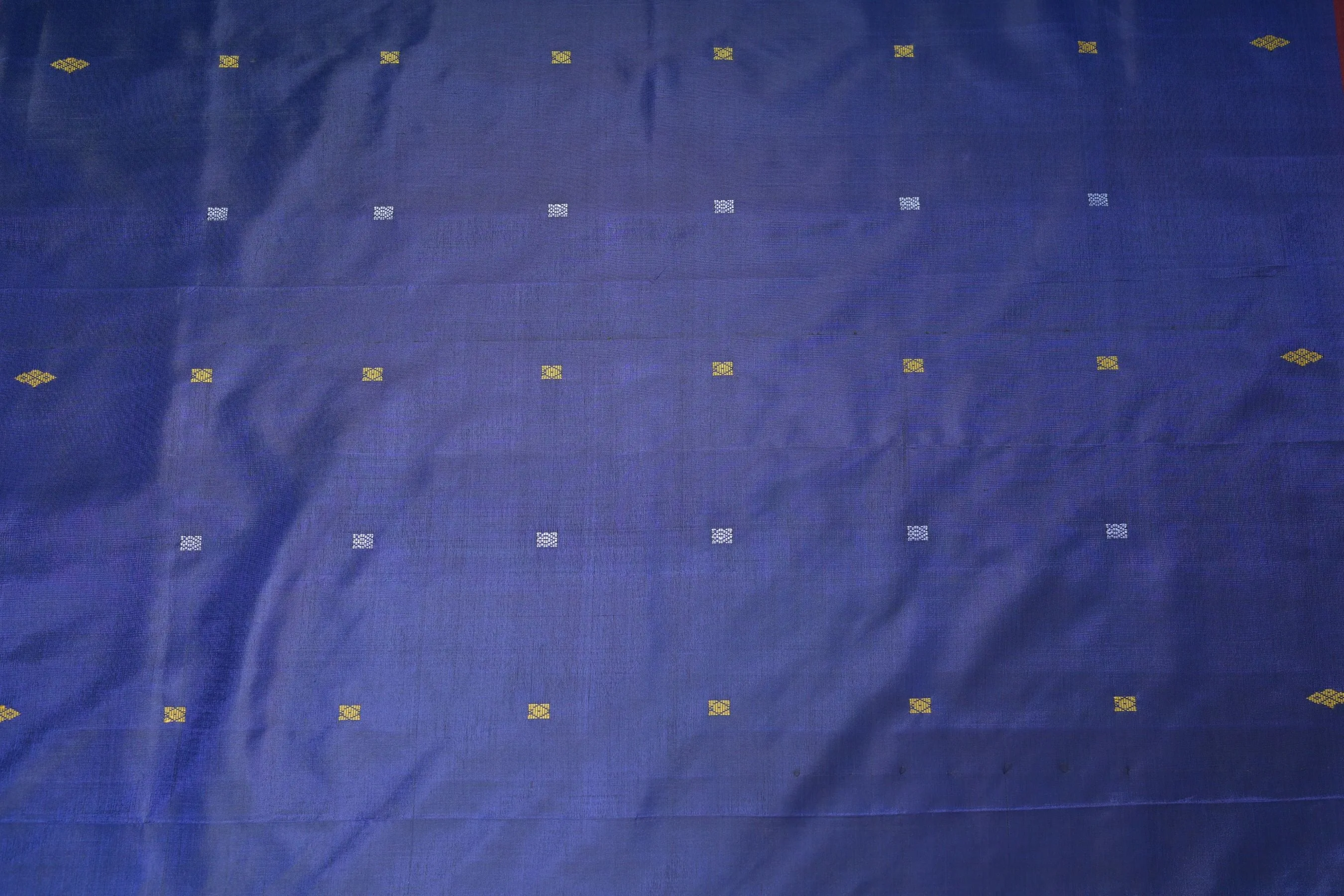 Banana Pith Saree with Rich Copper Zari Border - Indian Craftsmanship