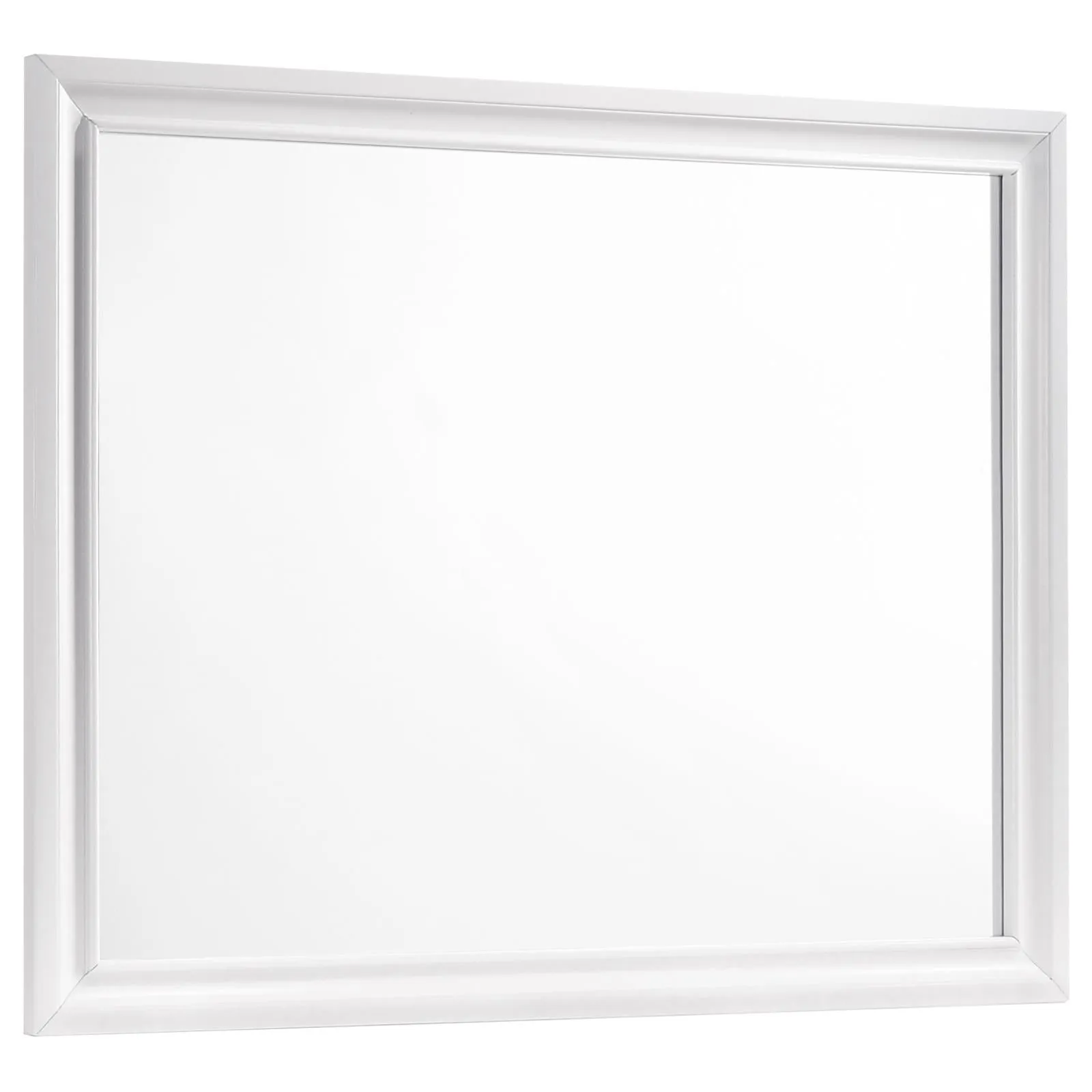 Barzini White Rectangle Dresser Mirror