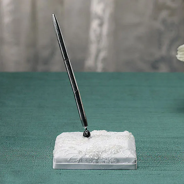 Beverly Clark Venetian Elegance Collection Penholder Ivory