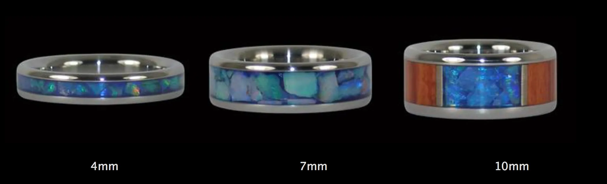Big Kahuna Black Pearl Titanium Ring
