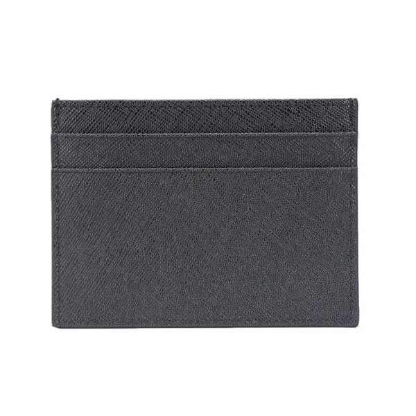 Black Grained Leather Card Holder 黑色真牛皮信用卡套 (CH19006)