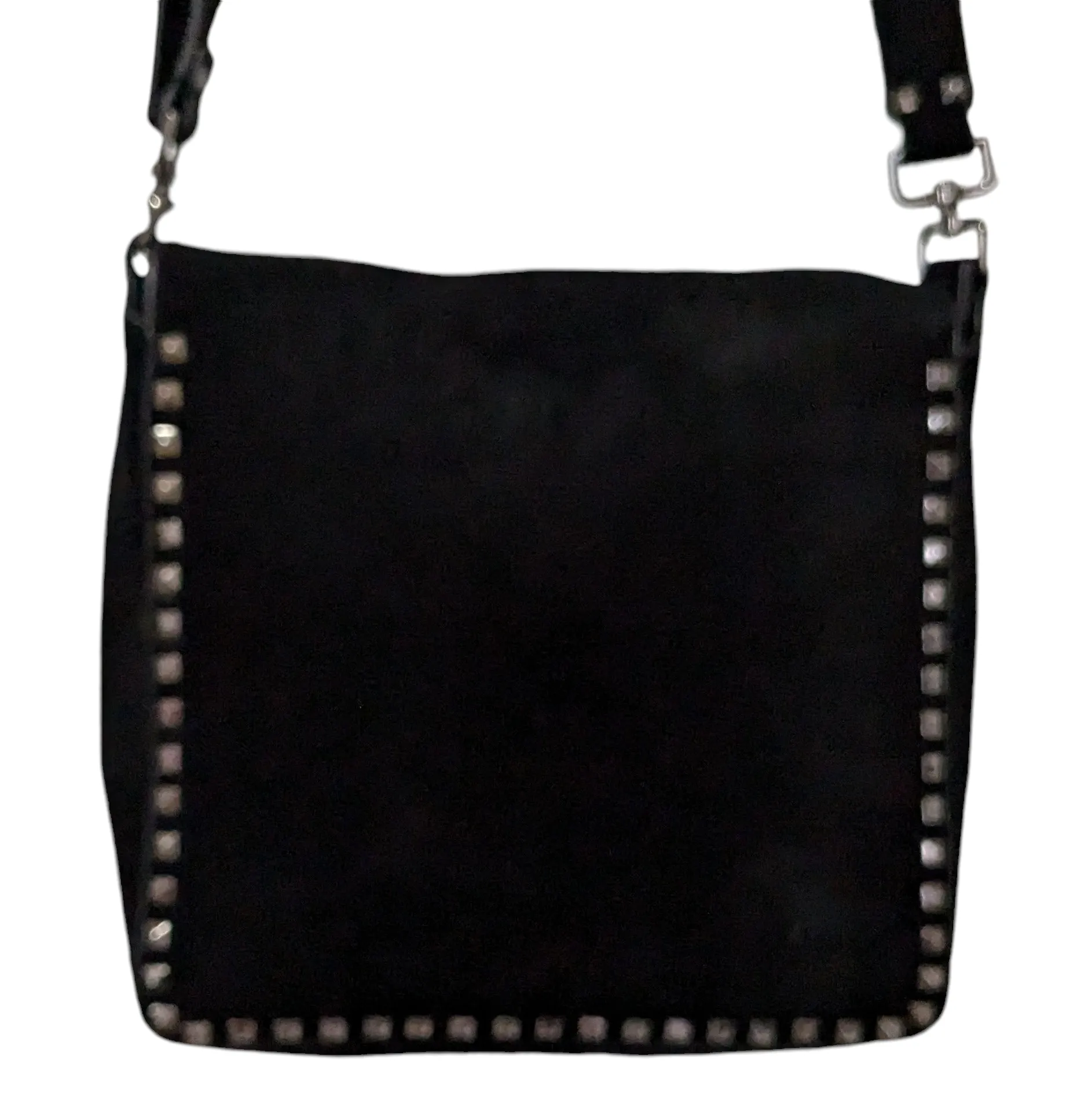 Black Suede Crossbody