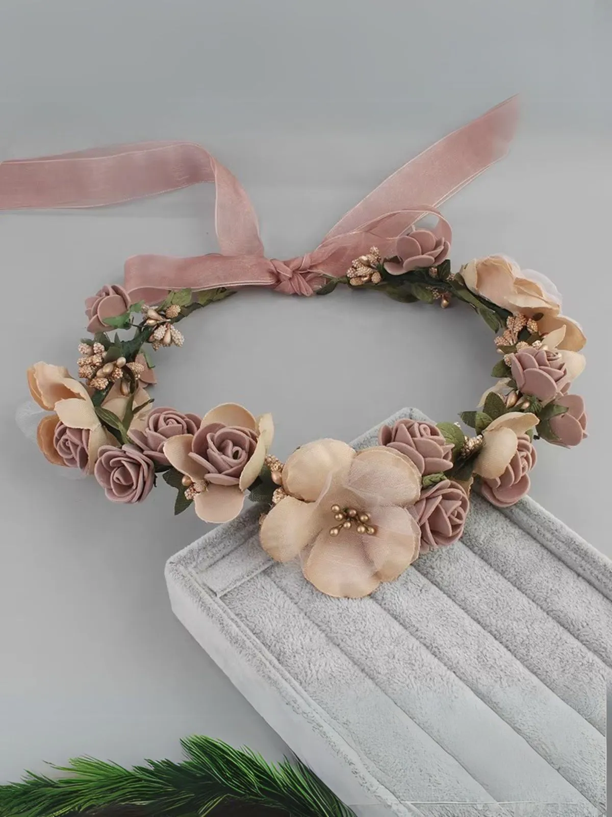Blooming Roses Petal Flower Crown