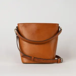 Bobbi Bucket Midi - Leather Cognac