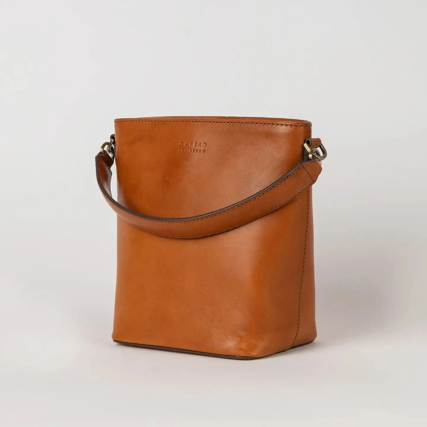 Bobbi Bucket Midi - Leather Cognac