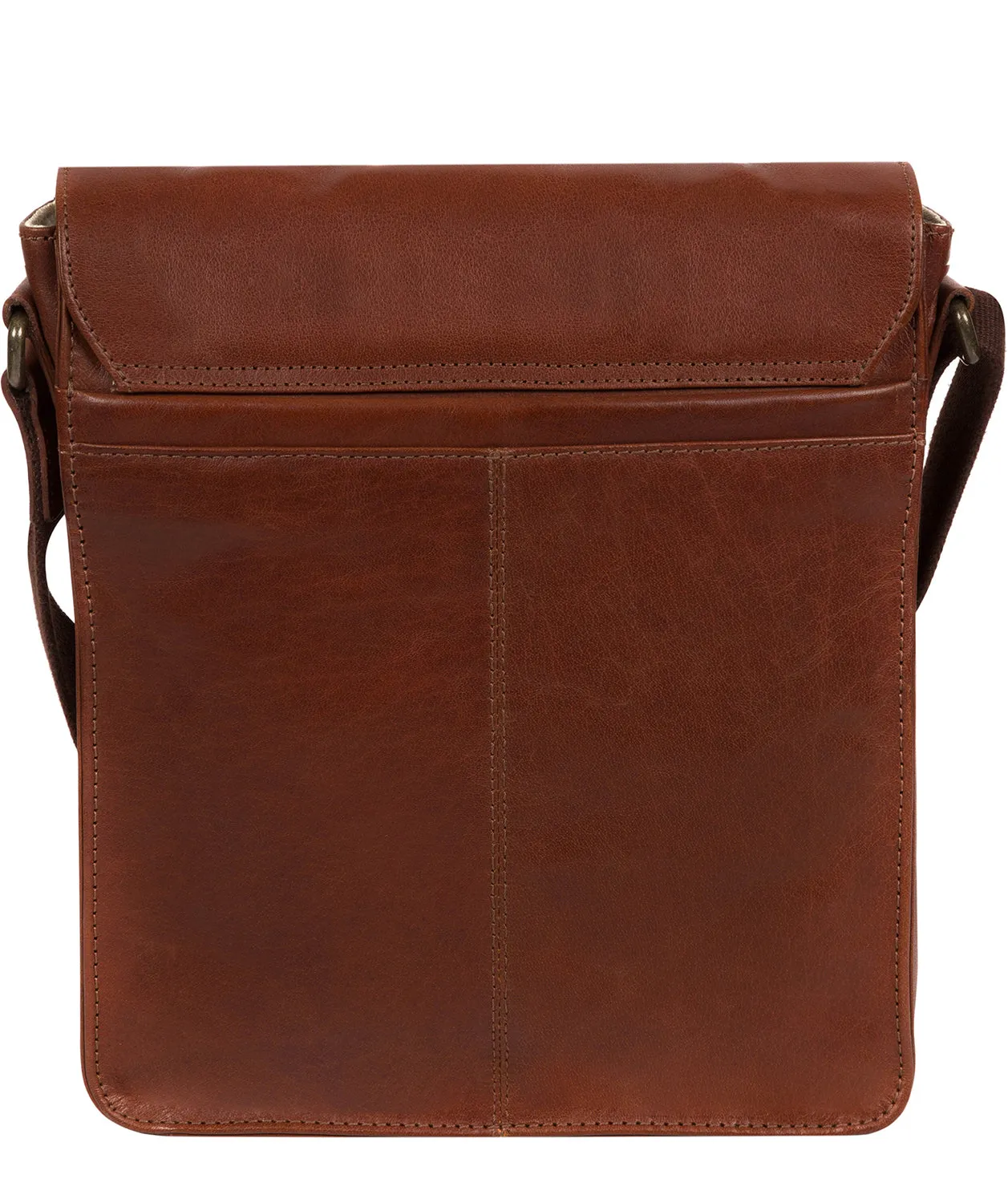 'Bowen' Conker Brown Leather Cross Body Bag