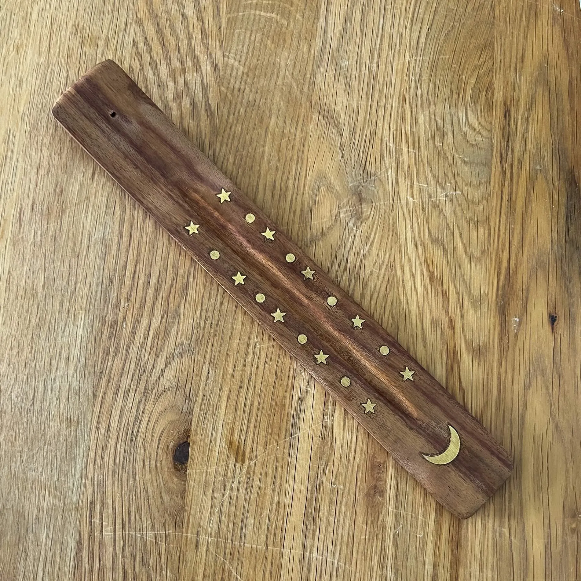 Brass Inlaid Incense Holder and Ashcatcher