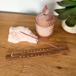 Brass Inlaid Incense Holder and Ashcatcher