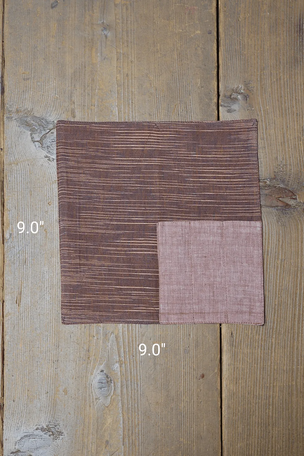 Brown Fabric Cutlery Holder Set