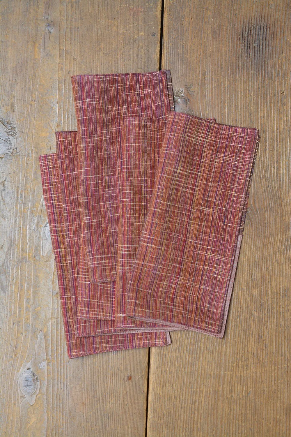 Brown Fabric Cutlery Holder Set
