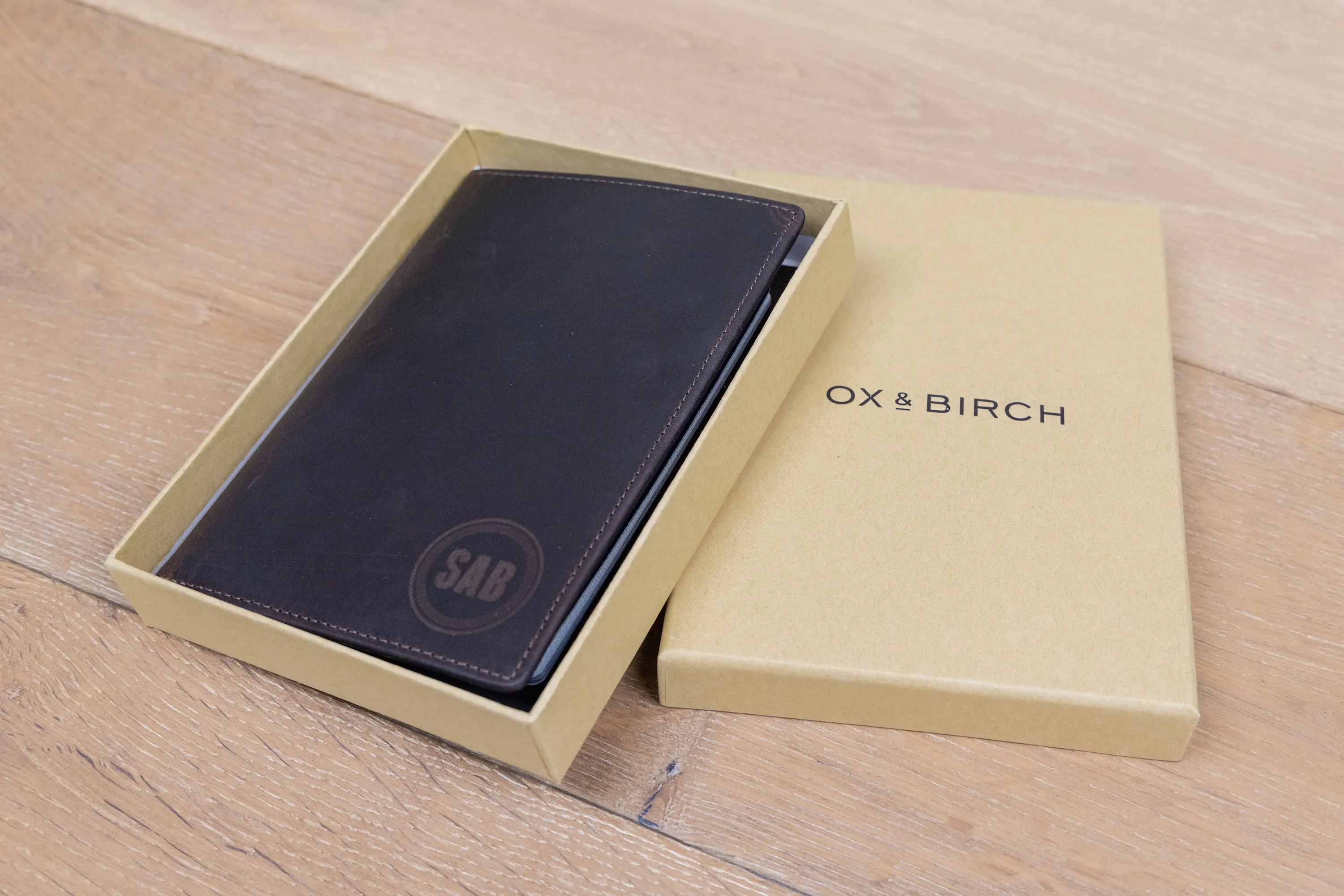 Brown Leather Passport Holder
