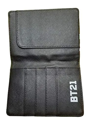 BTS Passport Holder Cover Case for Unisex PU Leather Multi color 15 CM x 11CM