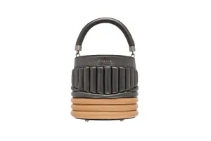 BUCKET BAG -  Silver Tan