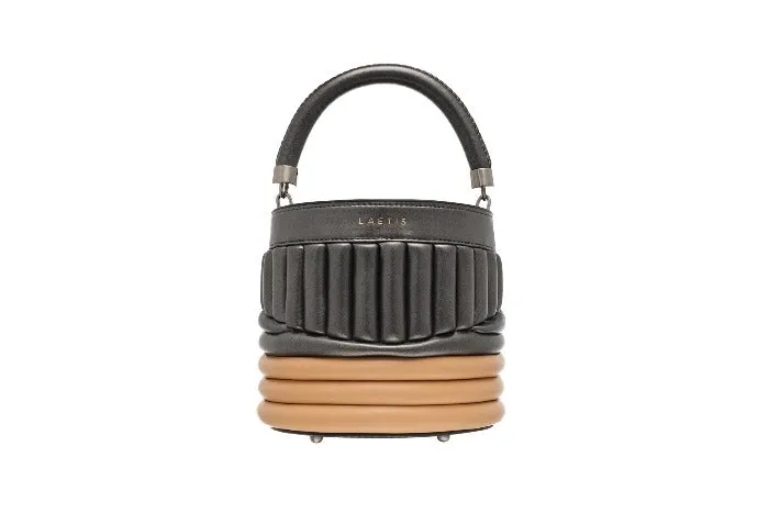 BUCKET BAG -  Silver Tan