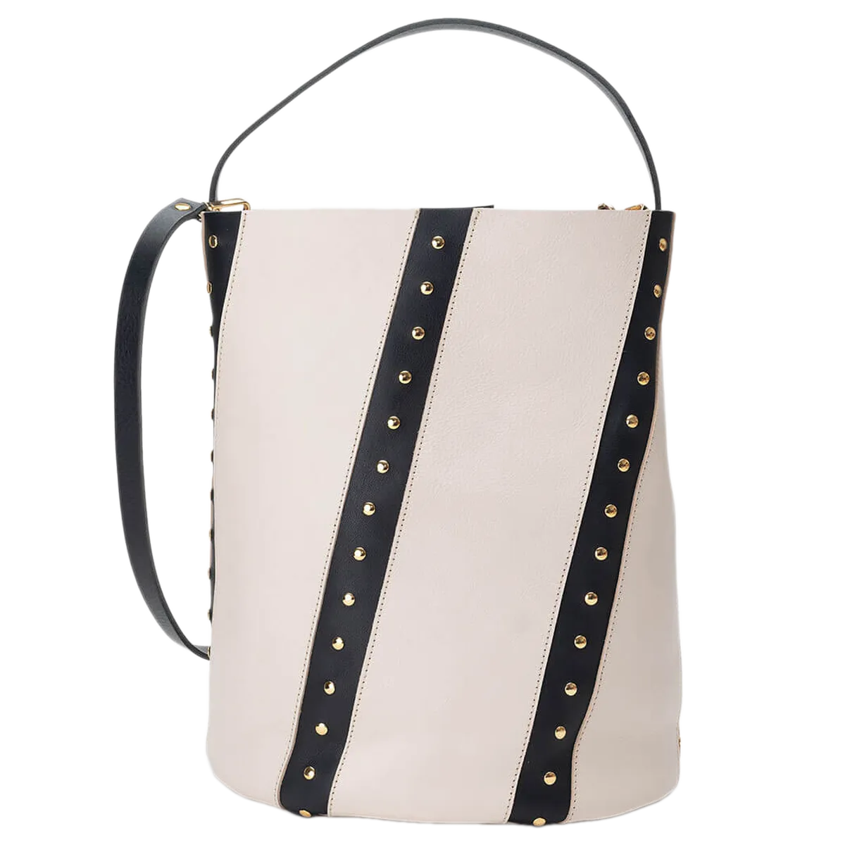 Bucket Twisted Remaches Bone Y Negro