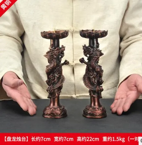 Buddhist statues and Bodhis Is A Copper Statue Pure copper Candlestick