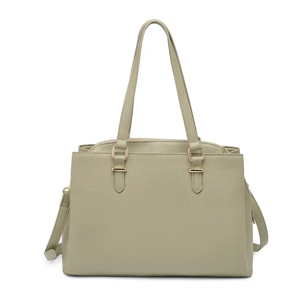 Cameron Satchel Handbag- Sage