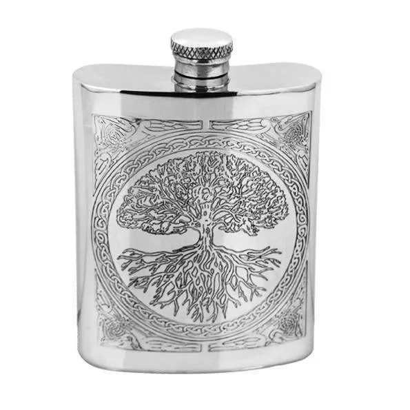 Celtic Design Tree of Life 6oz Pewter