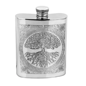Celtic Design Tree of Life 6oz Pewter