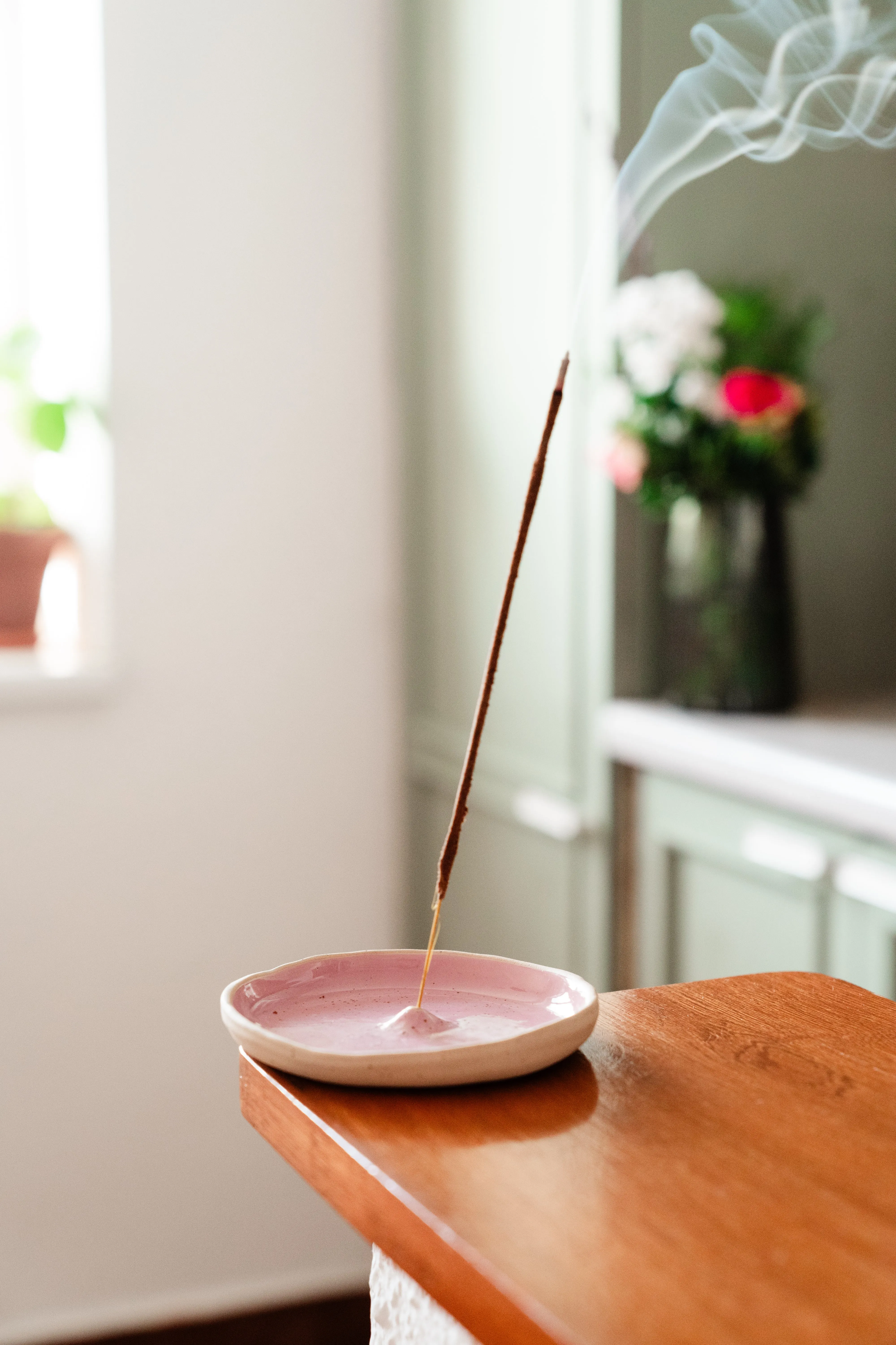 Ceramic Incense Holder •LOTUS• FREE incese box