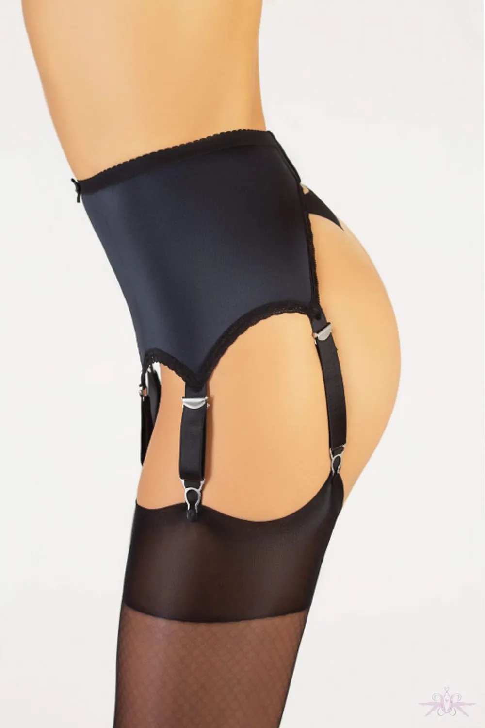 Cervin French Rivoli 6 Strap Suspender Belt