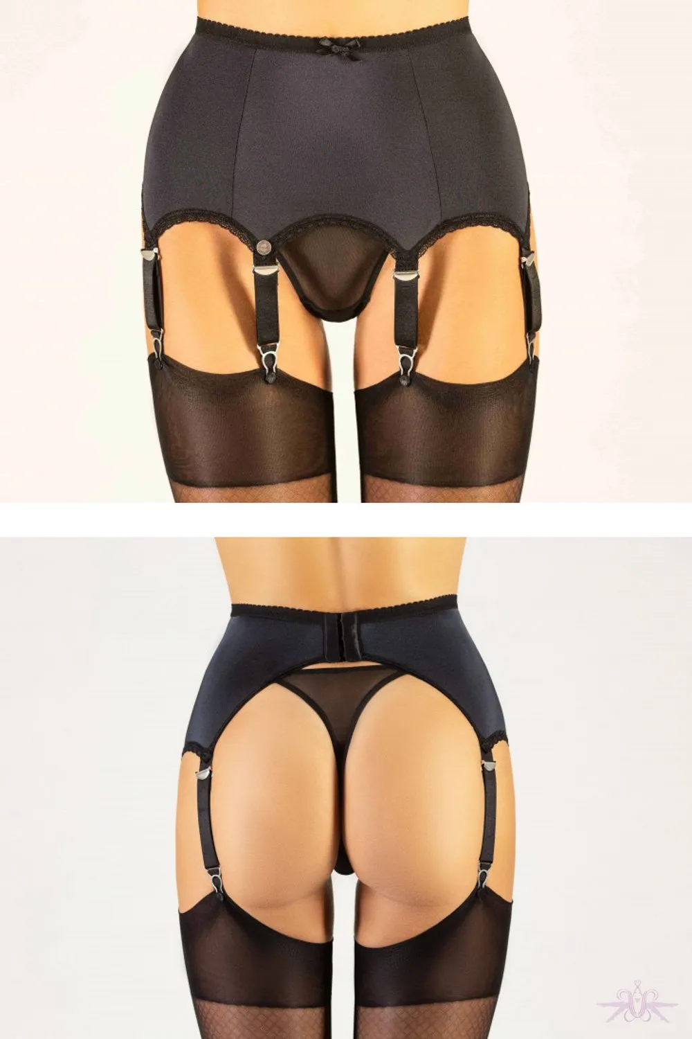 Cervin French Rivoli 6 Strap Suspender Belt
